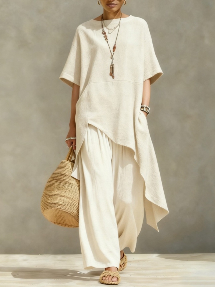 Women Cotton Linen Pant Sets 2 - Linen Pant Wide 评论和价格