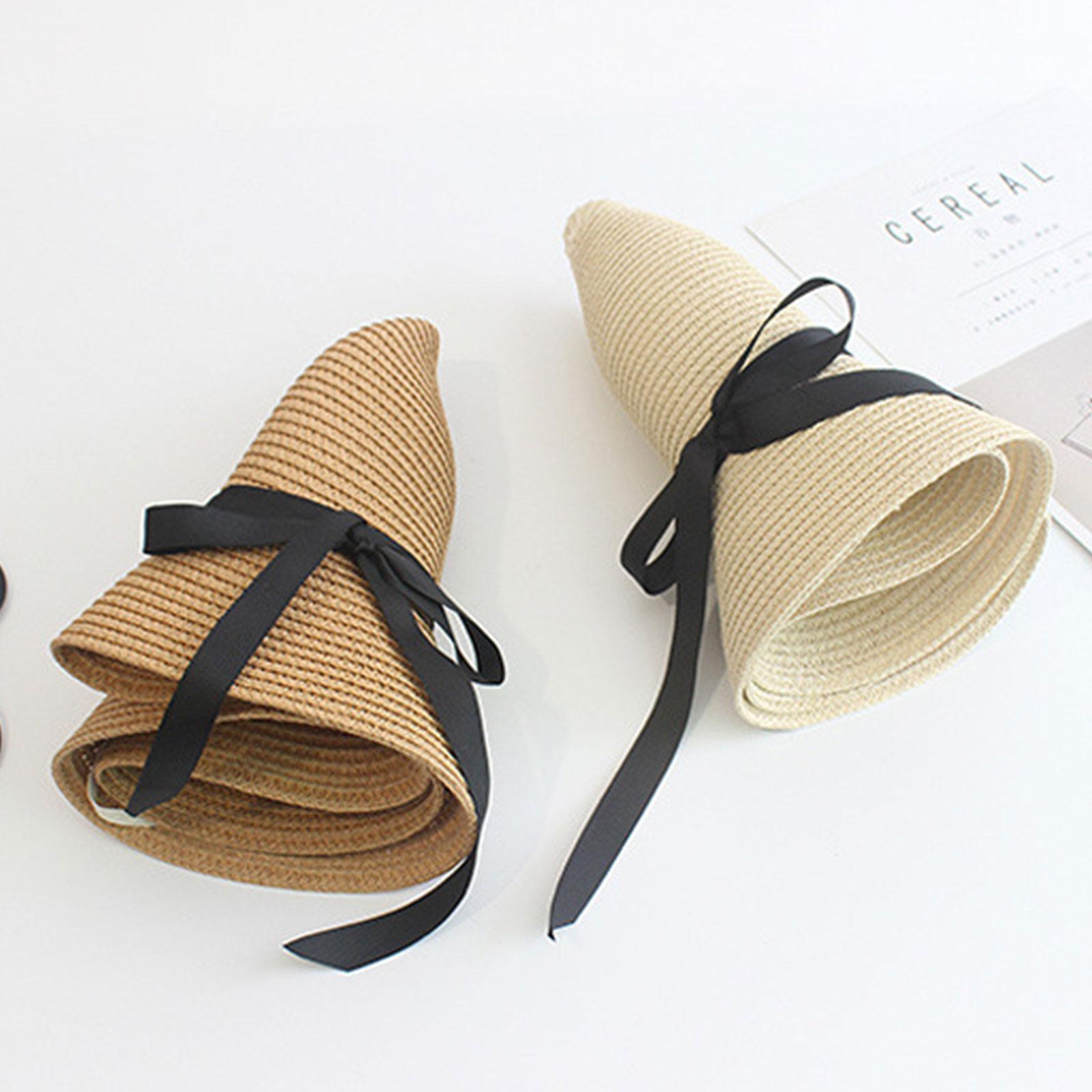 Summer Straw Hat Big Wide Brim - Hat Floppy Wide 评论和价格