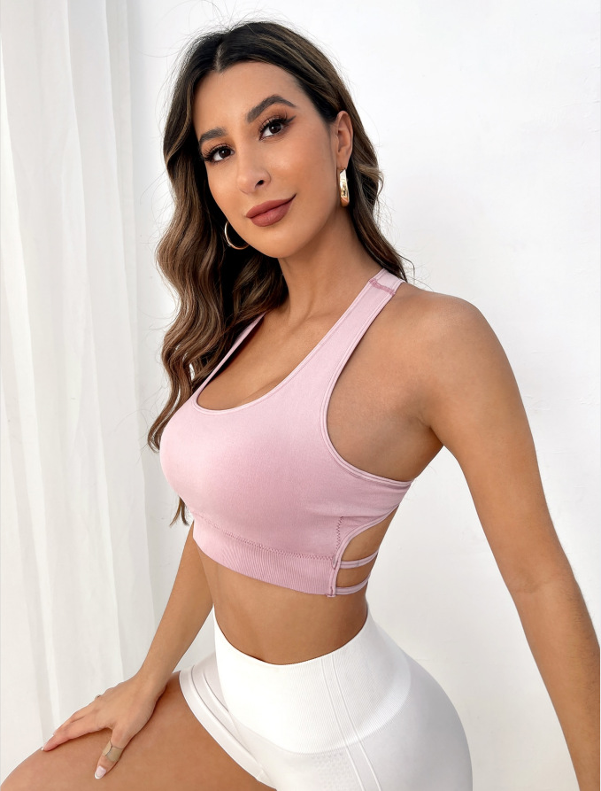 Breathable Sports Bra Fitness  - Crop Top Crochet 评论和价格