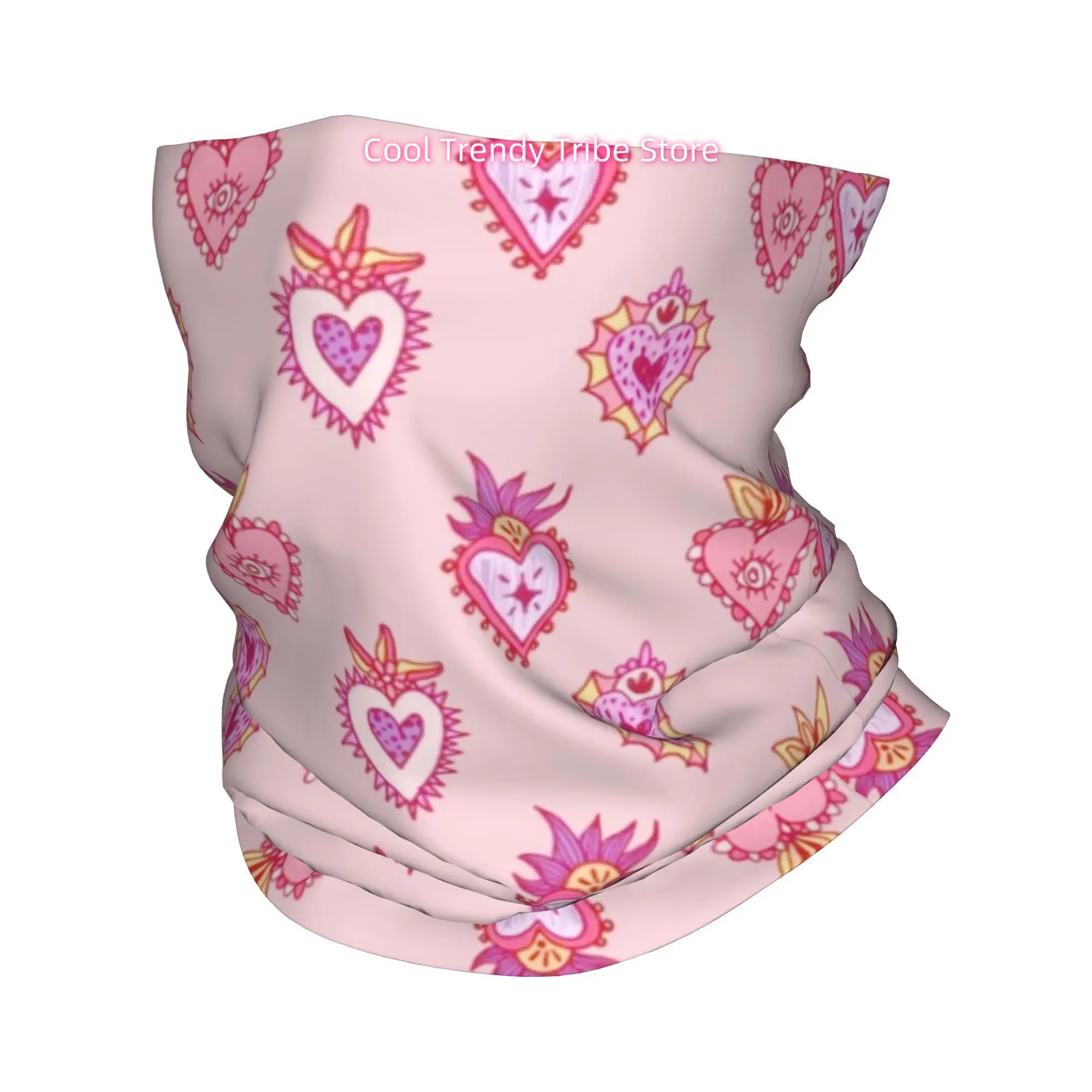 Pink Mexican Sacred Heart Roma - Headband Summer Knit 评论和价格