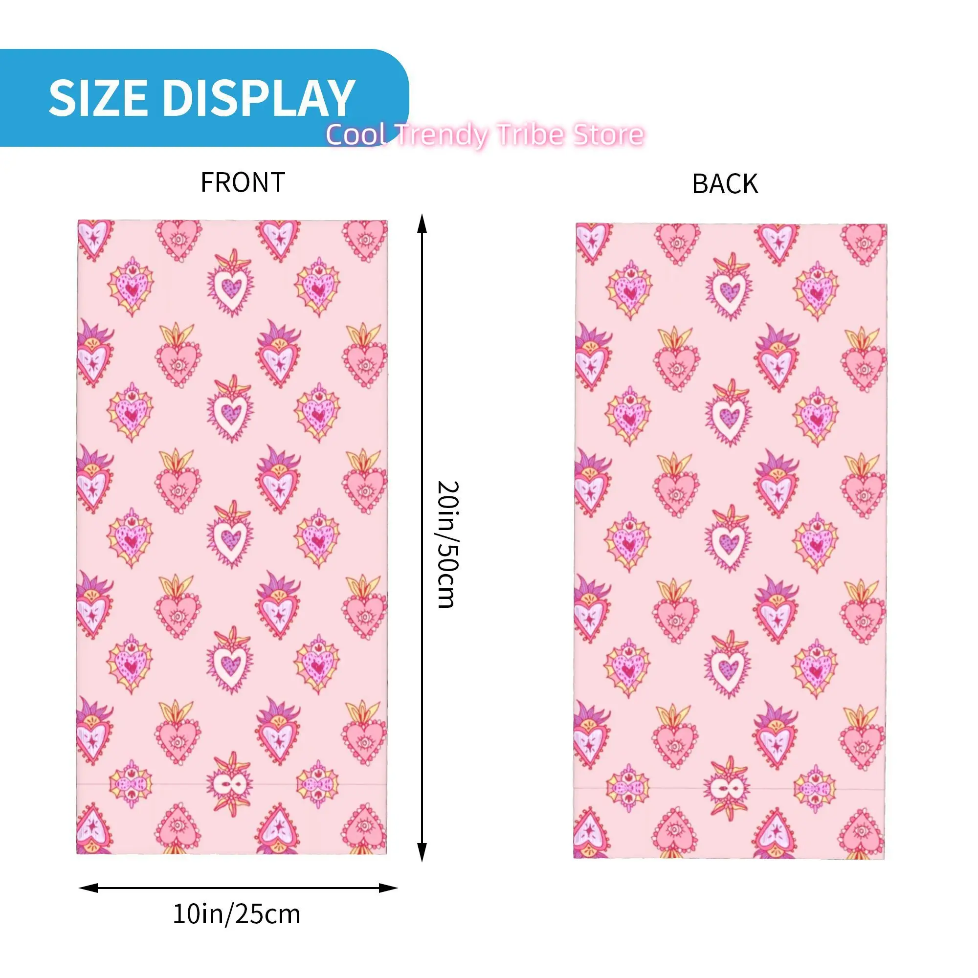 Pink Mexican Sacred Heart Roma - Headband Summer Knit 评论和价格